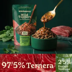 Wild Balance toppers molho de vaca para ração de cães