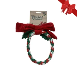 Wonder Christmas Anel de Corda com Som Brinquedo para Cães