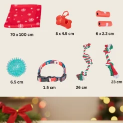Wonder Christmas Caixa de Brinquedos de Natal para Cães