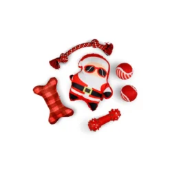 Wonder Christmas Pai Natal Rock Set de brinquedos para cães