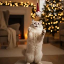 Wonder Christmas Vara com Brinquedo Pai Natal para Gatos