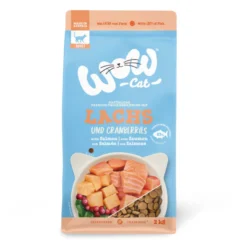 Wow, comida de gato salmão adulto