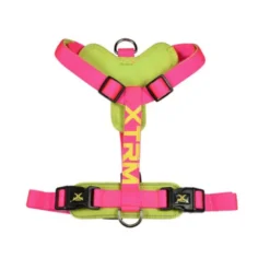 X-TRM Cronos Neon Flash Peitoral fúcsia para cães